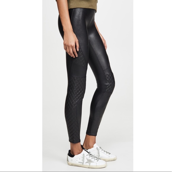 SPANX Pants - Spanx Quilted Faux Leather Leggings